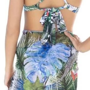 Christian Lacroix Swiminista Superb Long Sarong Jardin Exochic Print New